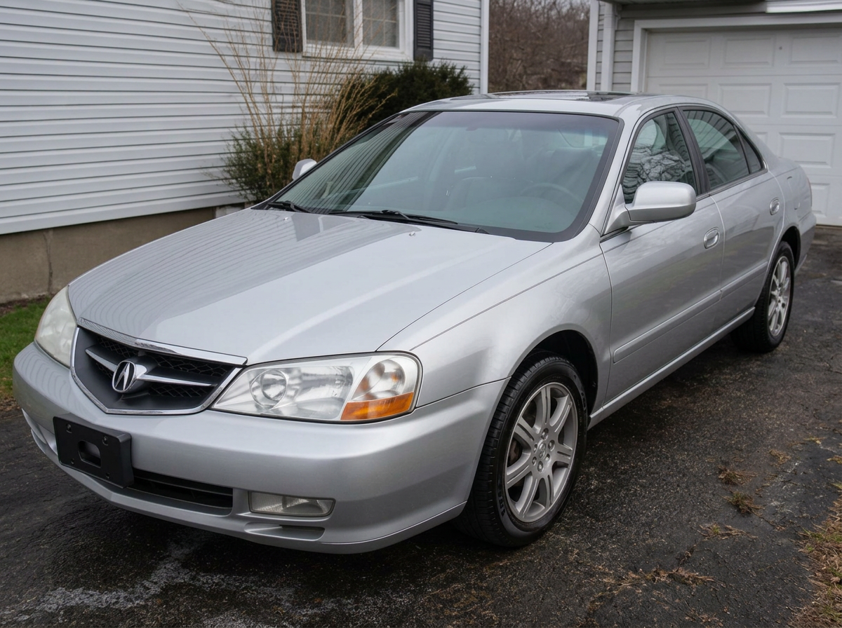 The same silver sedan glossy and spotless after a full detail